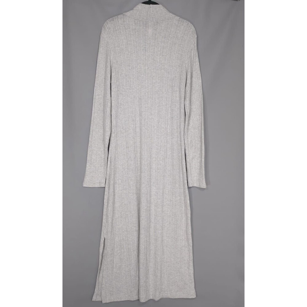 Anthropologie NEW Size XL daily PRACTICE Turtleneck Side‎ Slit Midi Dress Gray - Picture 8 of 13